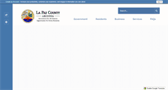 Desktop Screenshot of co.la-paz.az.us